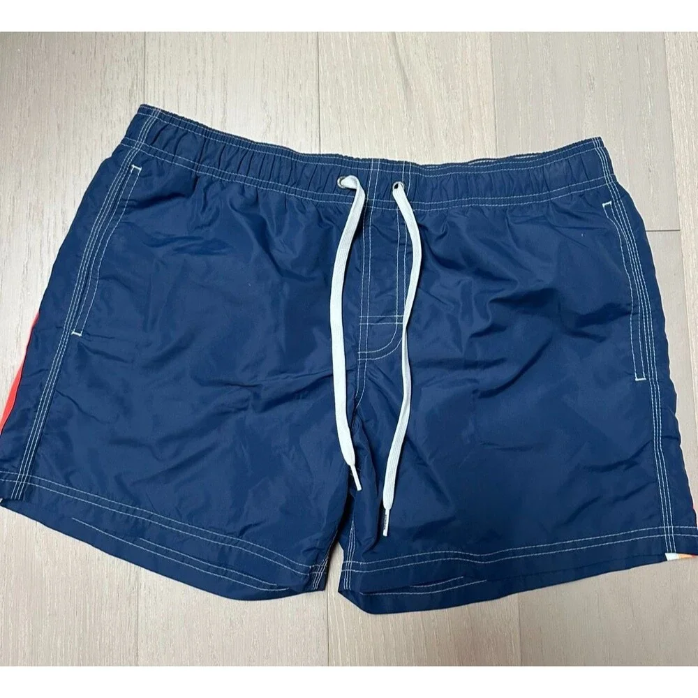 Sundek Swim Trunks Navy Classic Stripe 4